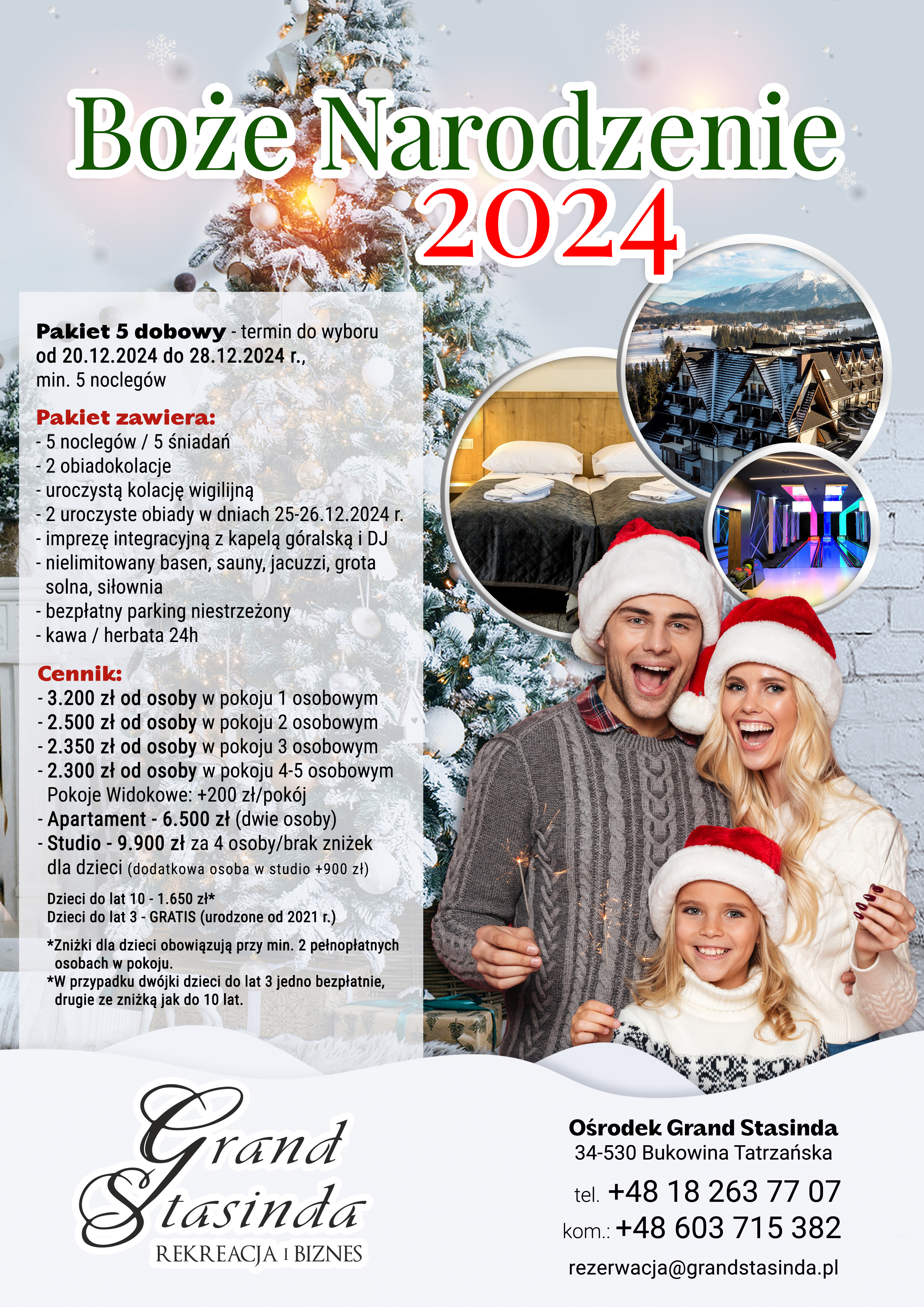 oferty boże narodzenie zakopane 2024